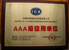 AAA级信用单位